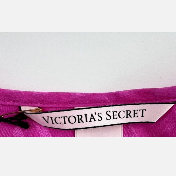 Victoria secret satin  racer back logo cami in Fushia size xL - Picture 4 of 14
